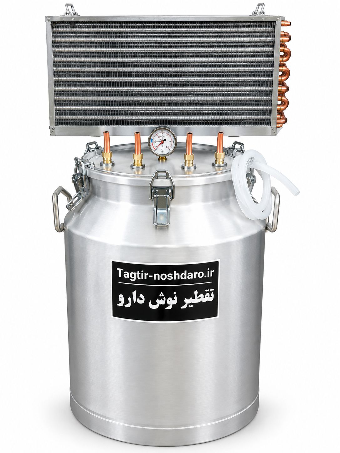 گلابگیر 200لیتری با کندانسور دوفن چهار خروجی